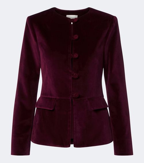Maria cotton velvet jacket