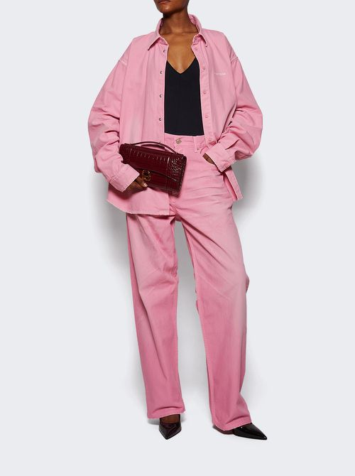 Loose Fit Jeans Faded Pink