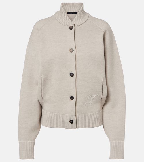 Lavande wool-blend cardigan