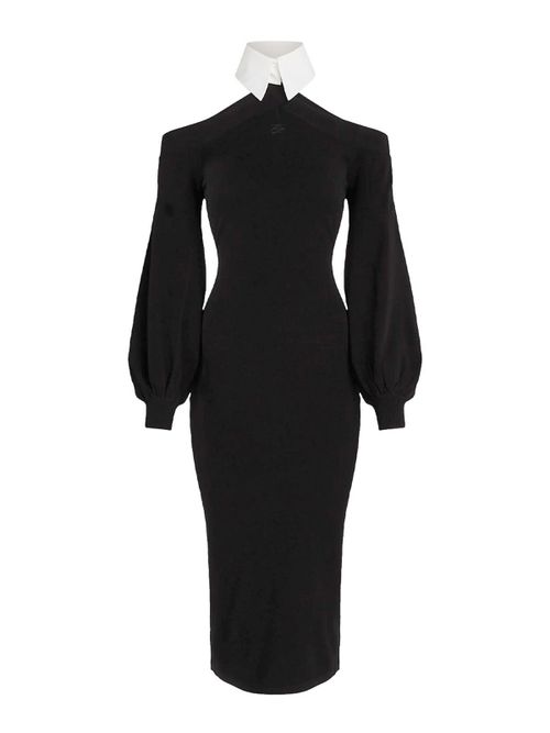 Cold Shoulder Knit Dress
