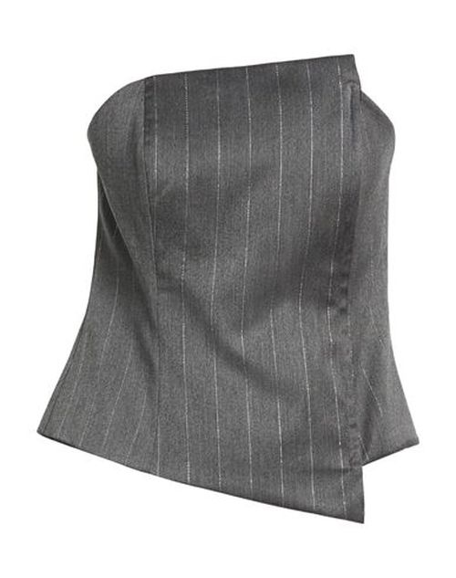 Woman Top Grey Size L Polyester, Viscose, Elastane