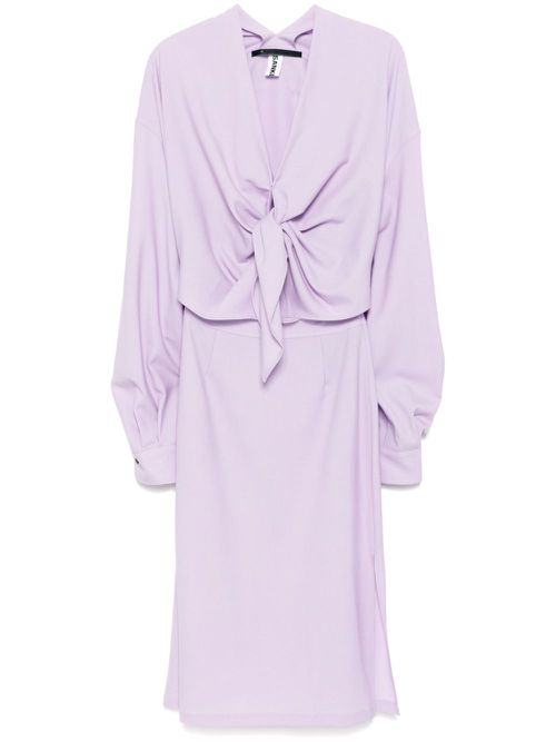 V-neck dress - Purple