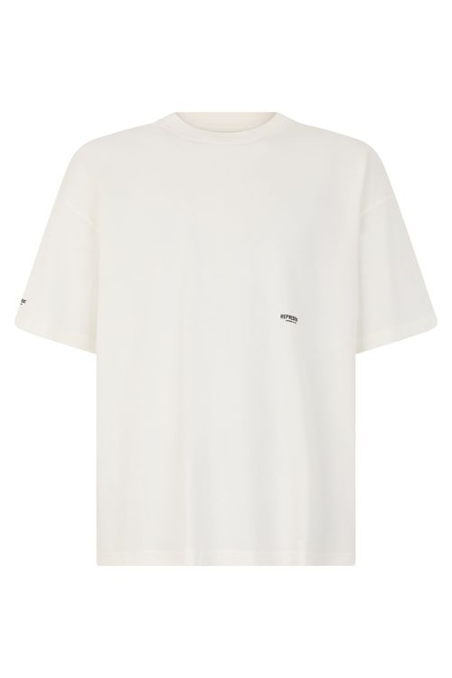 Chest Logo Cotton T-Shirt — White