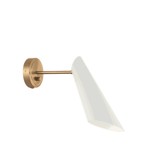 Aged Gold Brass White One Light Wall Sconce from the Butera Collection