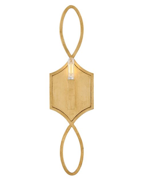 Distressed Brass LED Wall Sconce from the Leona Collection