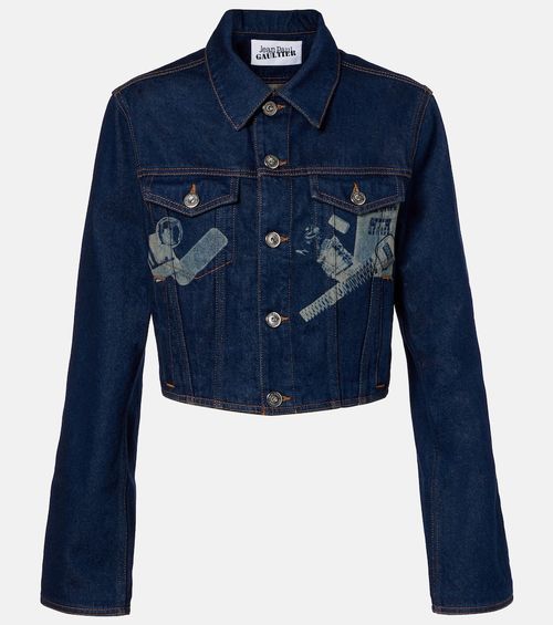 Cropped denim jacket