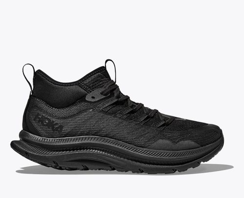 HOKA Men's Kawana Mid Shoes in Black/Carbon Black