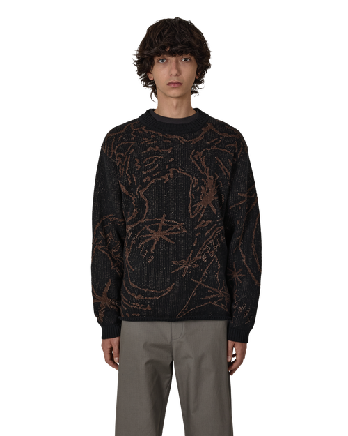 ROA Ryli Cotton Knit Crewneck Black Knitwears Male
