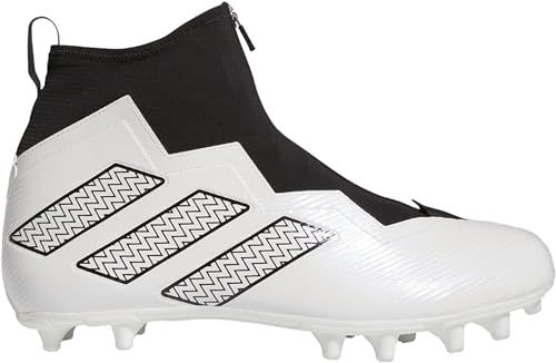 Adidas Nasty FlyMens Team Football Cleat in Black and White