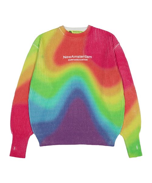 New Amsterdam Surf Association Pullover verde / lilla / rosa / rosso