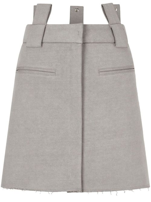 Jersey pigment mini skirt - Grey