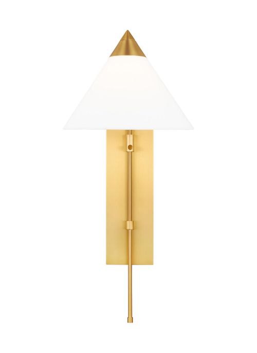 Visual Comfort Studio Franklin Wall Sconce in Burnished Brass by Kelly Wearstler
