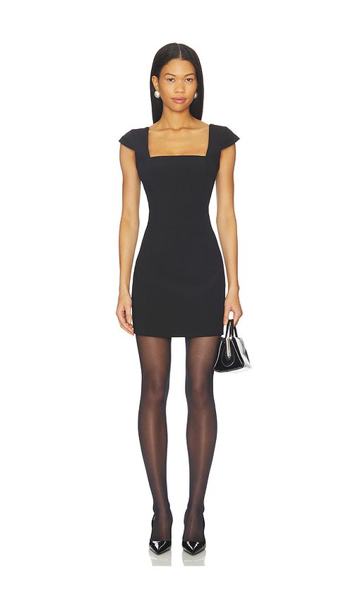 ELLIATT Elva Mini Dress in Black. M. Also in L, S