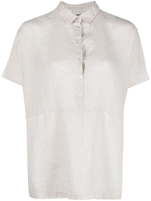 Button-up short-sleeve shirt - Neutrals