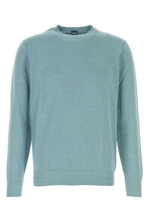 Cotton Crew-Neck Sweater — Green