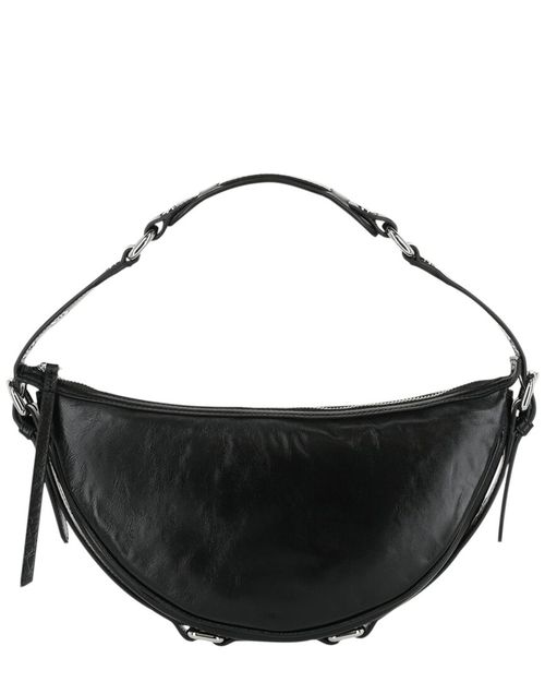 Gib Creased Leather Shoulder Bag