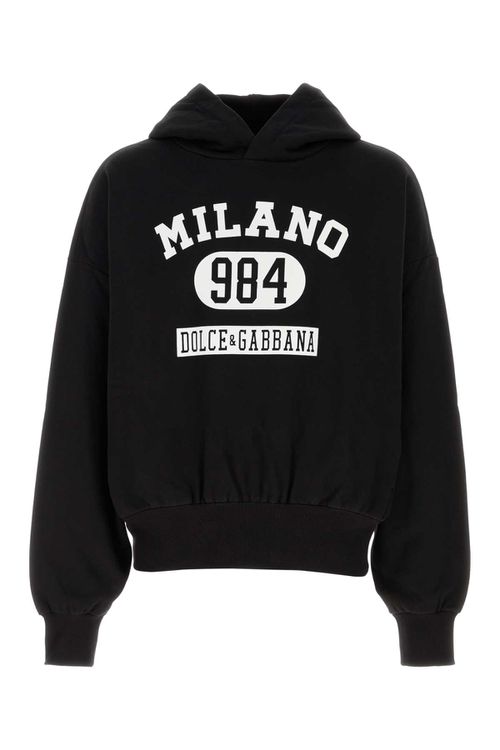 Black Cotton Sweatshirt