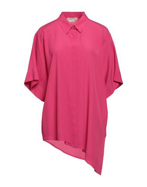 Anna Molinari Woman Shirt Fuchsia Size 4 Acetate, Silk