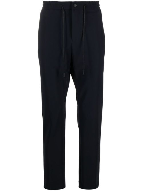 Mid-rise cropped tapered trousers - Blue