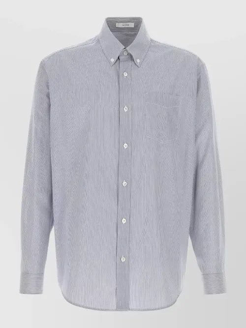 The Row - pompeo poplin shirt long sleeves collar
