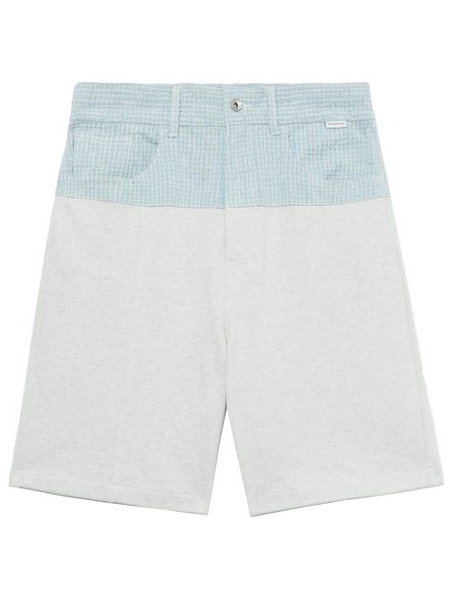 Wide-leg panelled shorts - Grey