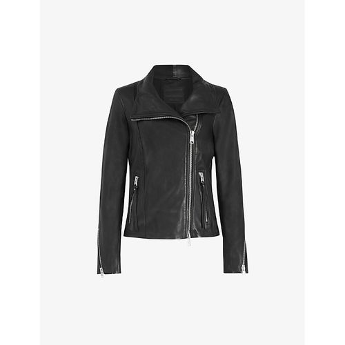 Womens Black Ellis Leather Jacket 2