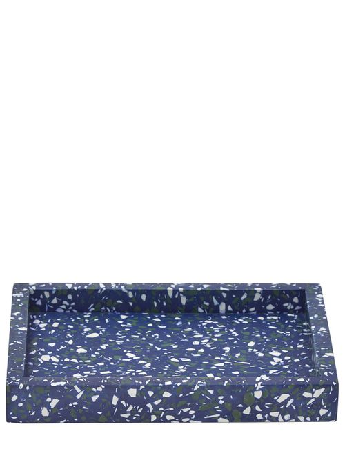 Blue Terazzo Desk Tray