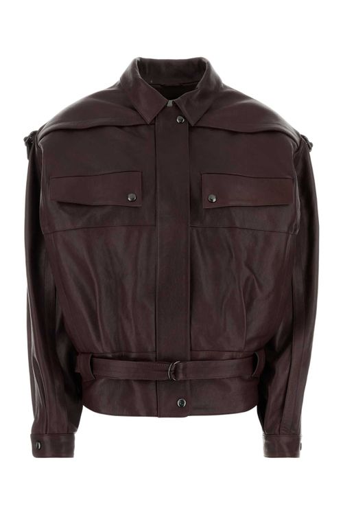 Leather Jacket — Burgundy