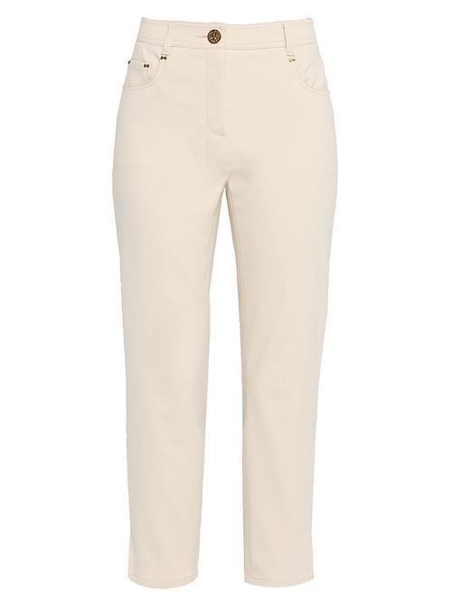 Women's Stretch-Denim Crop Jeans - Sand
