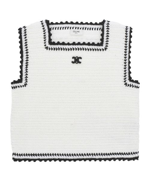 Top IN cotton crochet