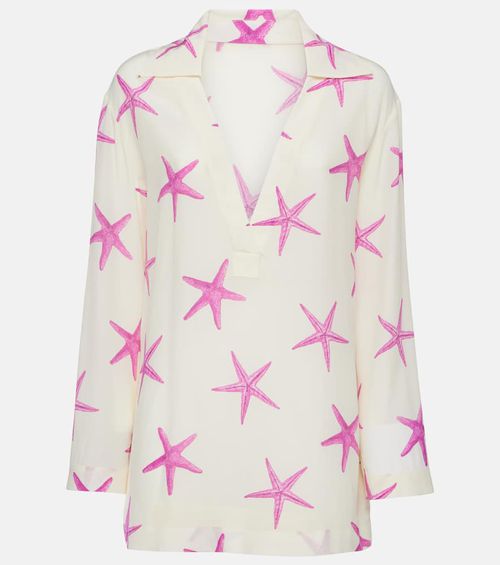 Printed silk shirt