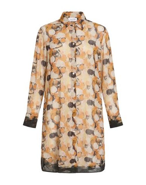 Aviù Woman Midi dress Mandarin Size 4 Polyester