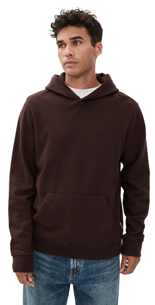 Terry Pullover Hoodie Dark Java
