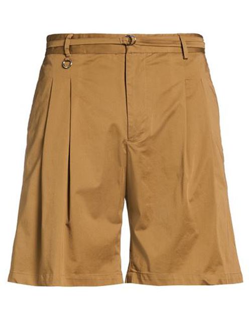 Man Shorts & Bermuda Shorts Khaki Size 32 Cotton, Elastane