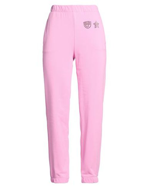 Woman Pants Pink Size L Cotton, Polyester