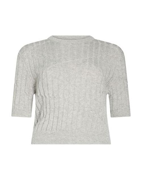 Caractère Woman Sweater Light grey Size L Viscose, Wool, Polyamide, Cashmere