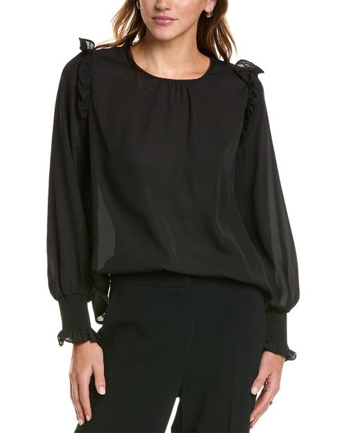 Laundry By Shelli Segal Smocked Cuff Blouse