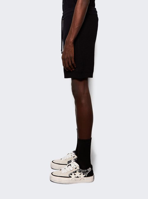 Crochet Mesh Short Black