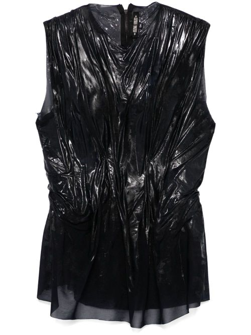 Hand-painted tank top - Black