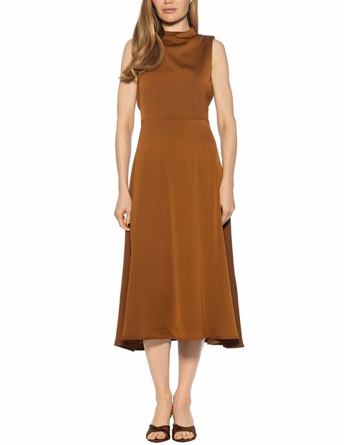 Opal Draped Fit & Flare Dress