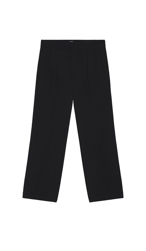 KROST Eco Wool Pleated Trouser in Blue. M. Also in XL/1X