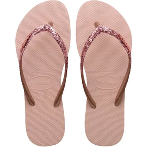 Havaianas Slim Glitter II Womens Pink Flip-Flop