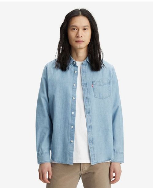 Men's shirts levis 85746 0112 - sunset 1 pocket chambray - blue