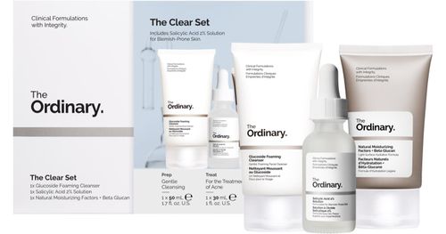 The Ordinary The Clear Gift set cleansing gel + face serum + moisturizing cream-ge