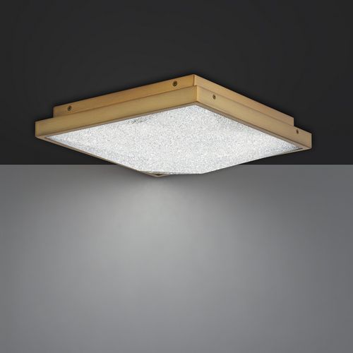 Aged Brass LED Flush Mount from the Wisteria Collection