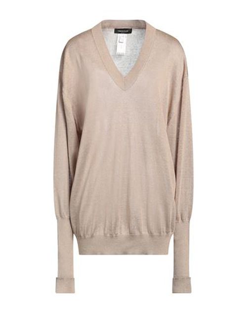 Woman Sweater Beige Size 6 Linen, Silk, Ecobrass