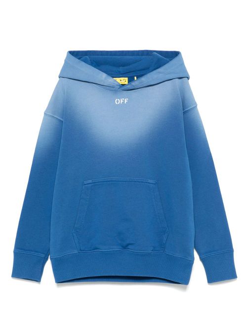 Logo-stamp hoodie - Blue