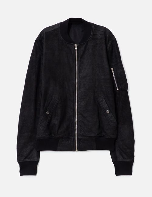 Blistered Lamb Leather Bomber