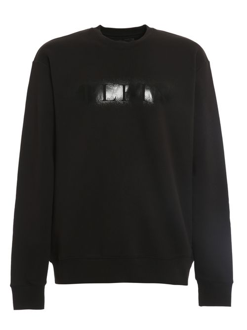 Spray effect logo sweatshirt