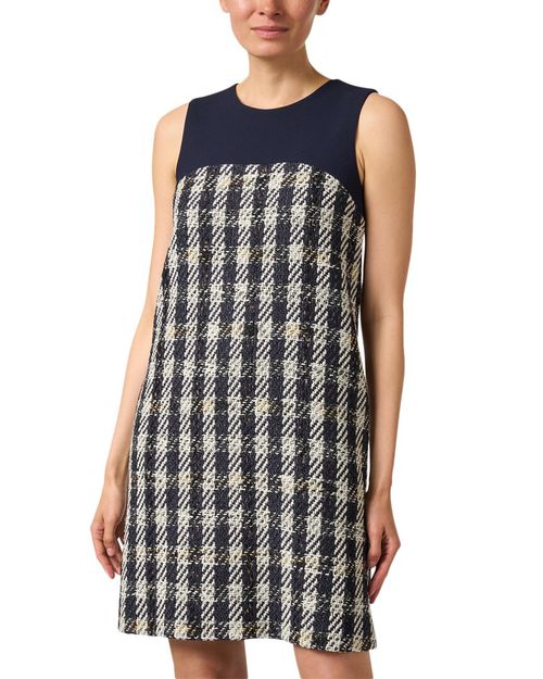 Tweed Wool-Blend Shift Dress